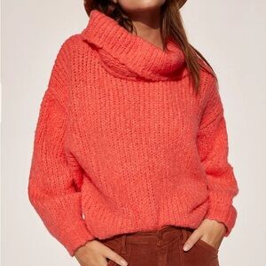 Anthropologie Pilcro Zamora Cowl Neck Sweater Alpaca Blend Slouchy